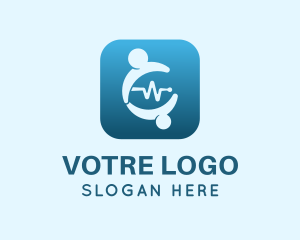 Ecg - Lifeline Medical App logo design