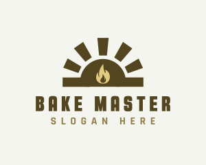 Oven - Brick Fireplace Oven logo design