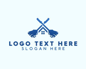 Sanitary - Housekeeper Cleaning Mop logo design