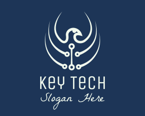 Eagle Tech Circuit  logo design