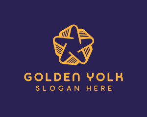 Golden Star Book logo design