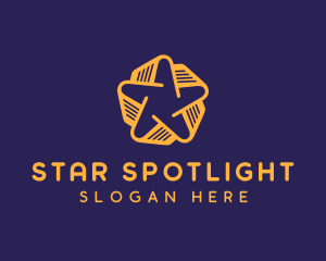 Golden Star Book logo design