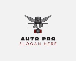 Auto - Piston Auto Mechanic logo design