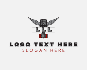 Mechanical - Piston Auto Mechanic logo design