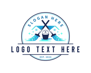 Chore - Cleaning Mop Bucket Maintenance logo design