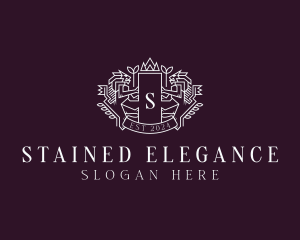 Luxury Lion Heraldry logo design