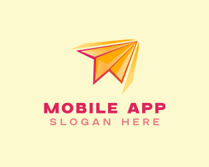 Origami - Paper Plane Transport Courier logo design