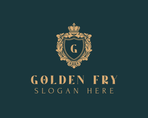 Golden Shield Royalty logo design