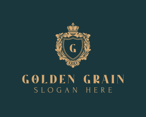 Golden Shield Royalty logo design