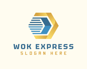 Hexagon Express Cargo logo design