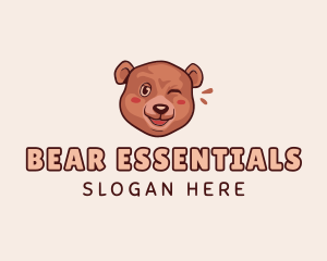 Bear - Brown Bear Wink logo design