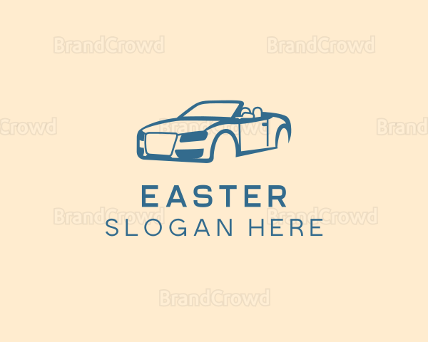 Convertible Car Repair Logo