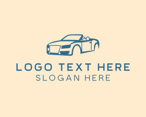 Auto Shop - Convertible Car Repair logo design