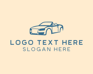 Convertible Car Repair Logo