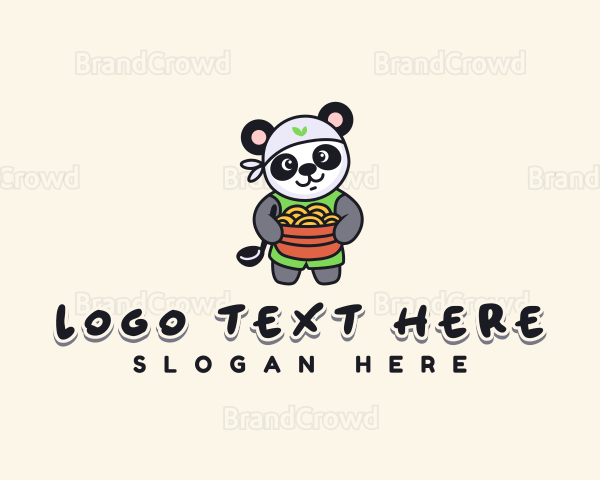 Chef Panda Ramen Bowl Logo