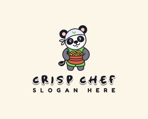 Chef Panda Ramen Bowl logo design