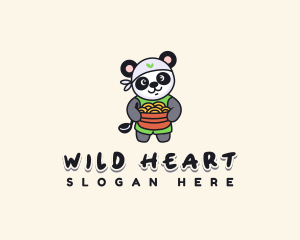 Chef Panda Ramen Bowl logo design