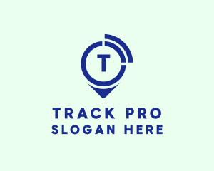 Tracker - Tracking Pin Gps logo design