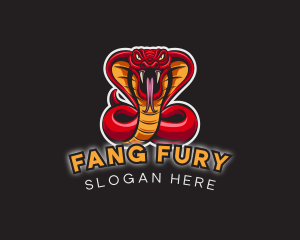 Fangs - Cobra Snake Gaming logo design