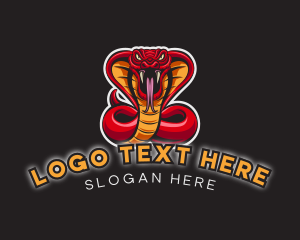 Herpetologist - Cobra Snake Gaming logo design