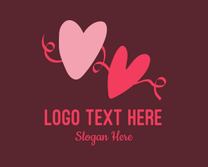Online Relationship - Heart Engagement logo design