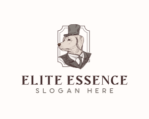 Suit - Vintage Pet Dog logo design