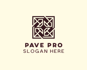 Paver Floorboard Tiling logo design