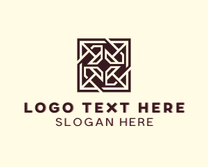 Paving - Paver Floorboard Tiling logo design