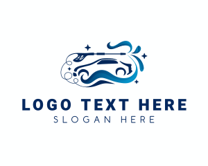 Sedan - Car Pressure Cleaning logo design