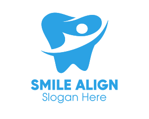 Blue Tooth Human logo design