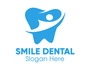 Blue Tooth Human logo design