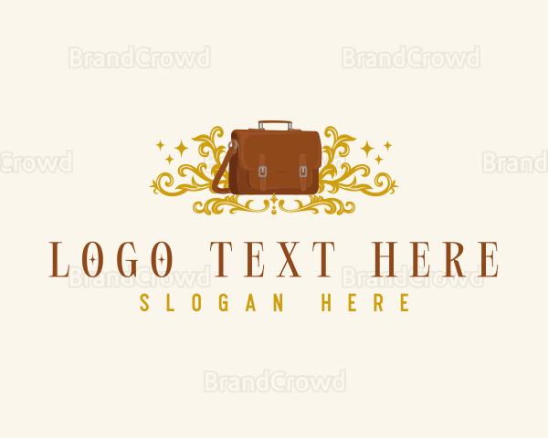 Luxury Satchel Bag Logo