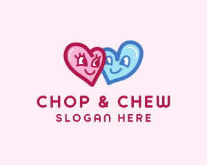 Heart Couple Lover Logo