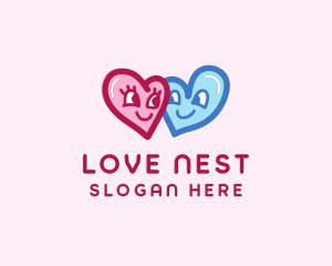 Couple - Heart Couple Lover logo design