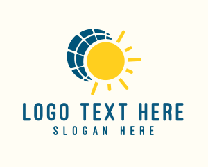 Solar Energy - Energy Solar Panel Power logo design