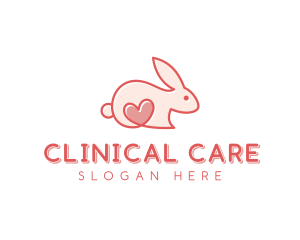 Rabbit Animal Pet Care logo design