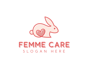 Rabbit Animal Pet Care logo design