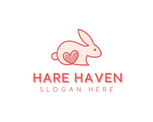 Rabbit Animal Pet Care logo design