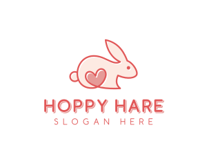 Rabbit Animal Pet Care logo design