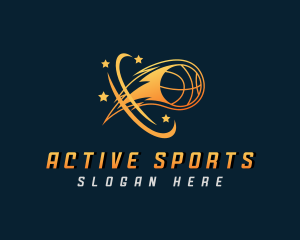 Sports - Sports Basketball Flame logo design