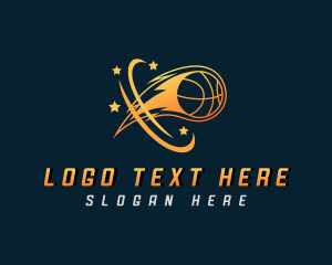 Basketball Equipment - Sports Basketball Flame logo design
