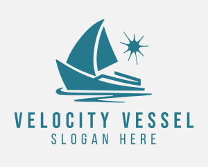 Speedboat - Yacht Club Boat logo design