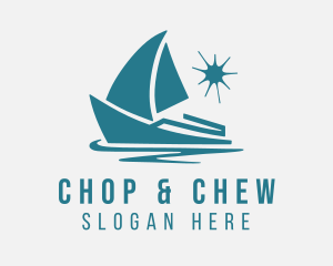 Boating - Yacht Club Boat logo design