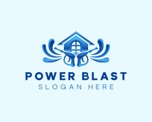 Power Washing Residence logo design