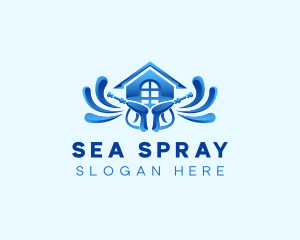 Power Washing Residence logo design