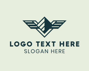 Mountain Top - Airline Summit Wings logo design