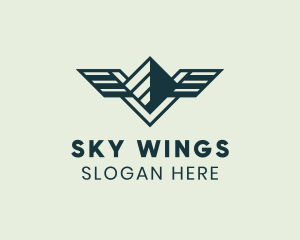 Airline Summit Wings  logo design