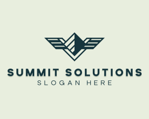 Airline Summit Wings  logo design