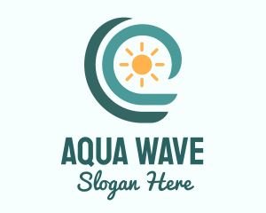 Ocean Wave Summer logo design