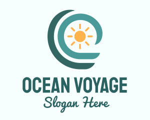 Ocean Wave Summer logo design